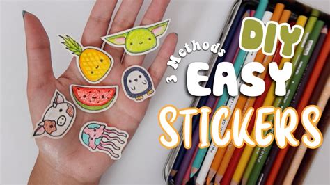 cute diy stickers|diy make your own stickers.